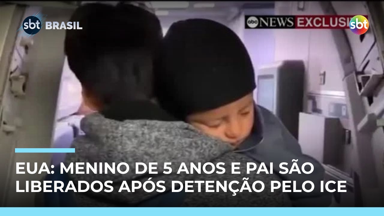 EUA: Menino de 5 anos e pai são liberados após duas semanas detidos pelo ICE | #SBTBrasil