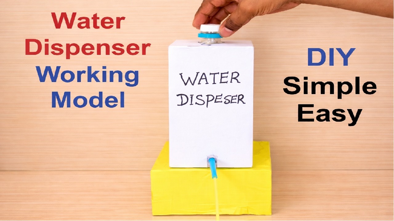 water dispenser science project working model | science exhibition | diy easy | howtofunda