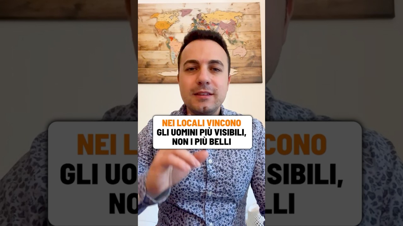 Nei Locali Vincono gli Uomini Pi&ugrave; Visibili, Non i Pi&ugrave; Belli #status #attrazione #playloveracademy