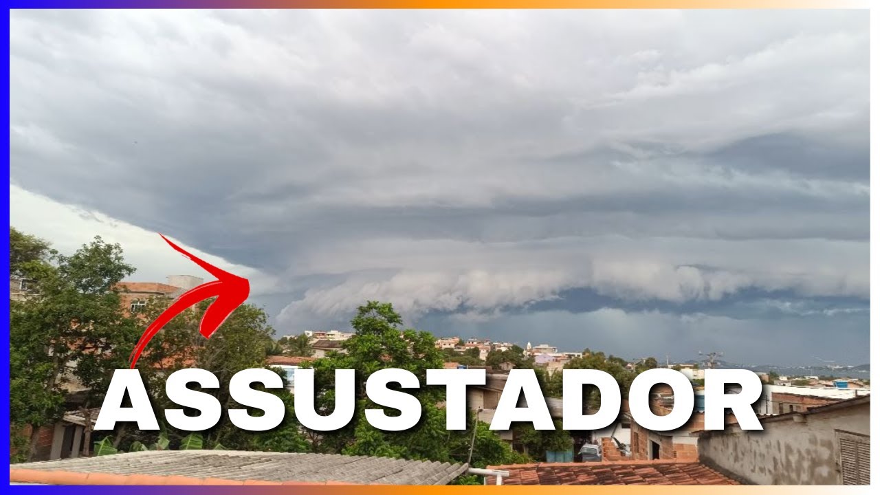 VENTOS de CICLONE com CHUVA de GELO atingiram onde eu MORO