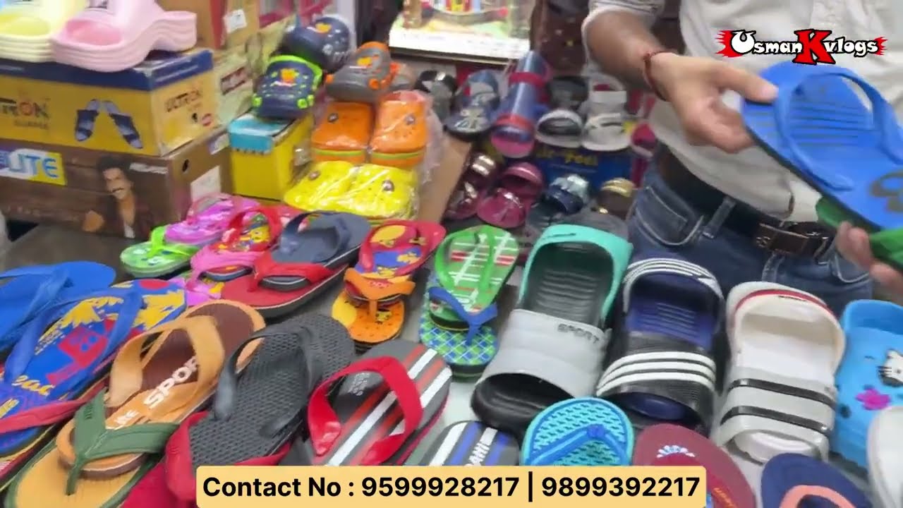 Chappal Only 22/- Rs | Slippers Wholesale Market In Delhi | Chappal Market In Delhi