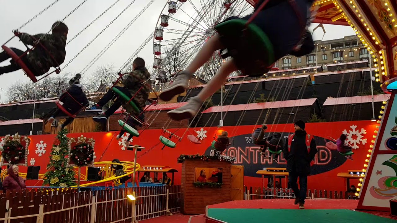 Taylor's chair o planes off ride Edinburgh Christmas market funfair 2018