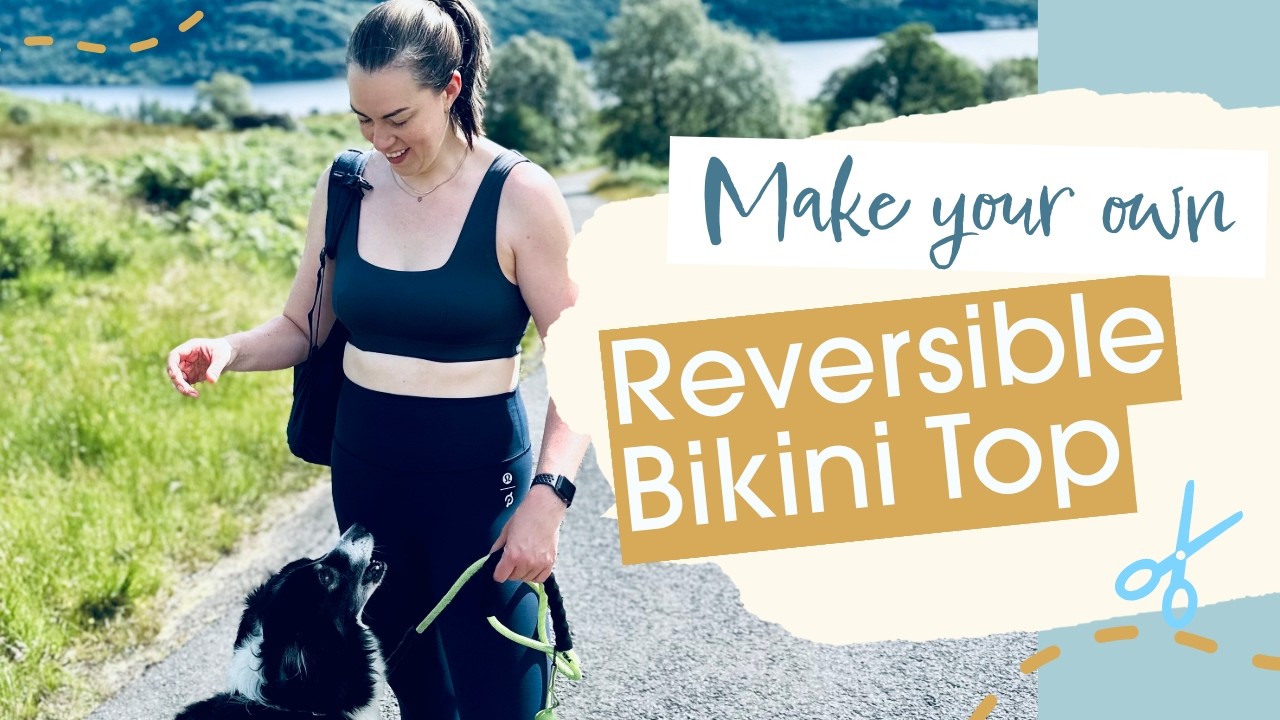 Sew a Reversible Bikini Top with Bust Darts & Underband | Swimwear Sewing Tutorial | Livvy View B