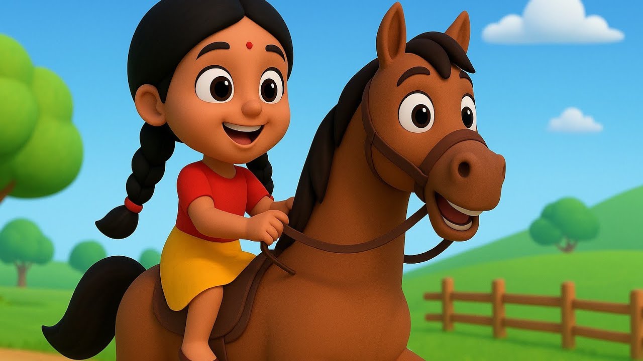 Lakdi Ki Kathi Kathi Pe Ghoda 🌟 | Most Loved Hindi Cartoon Song | Entertaining Animation