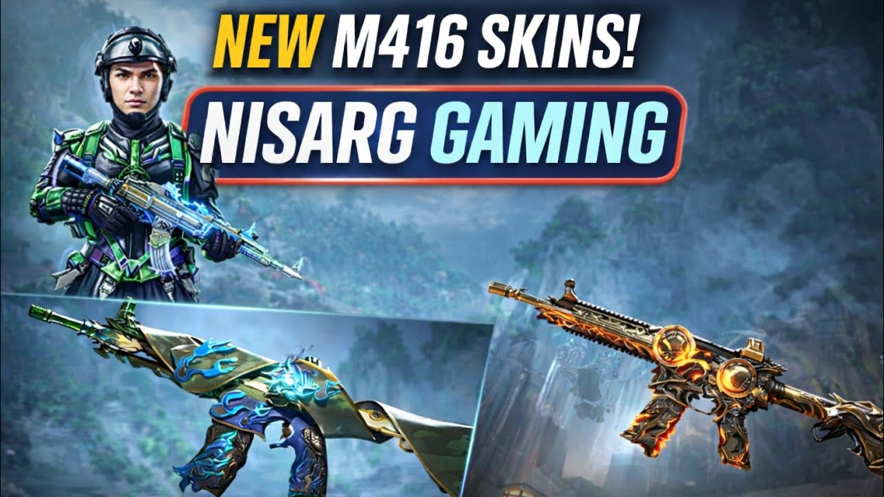 🔥7 Years in First Time M416 upgradable skin🔥#bgmi #nisarggaming #m416 #creatopening 