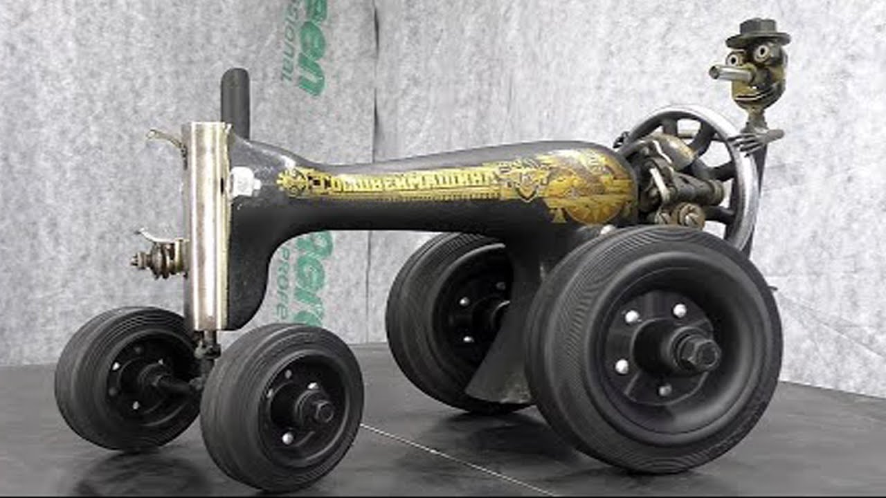 ЧТО МОЖНО СДЕЛАТЬ ИЗ СТАРОЙ ШВЕЙНОЙ МАШИНКИ /TRATOR DE MÁQUINA DE COSTURA