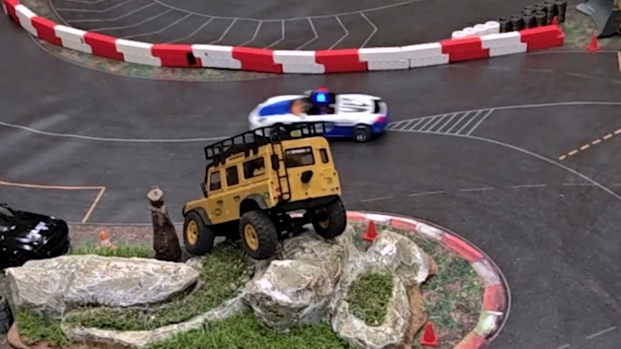 RC drift полиция против дрифтеров Need For Speed Porshe carrera GT 1/24
