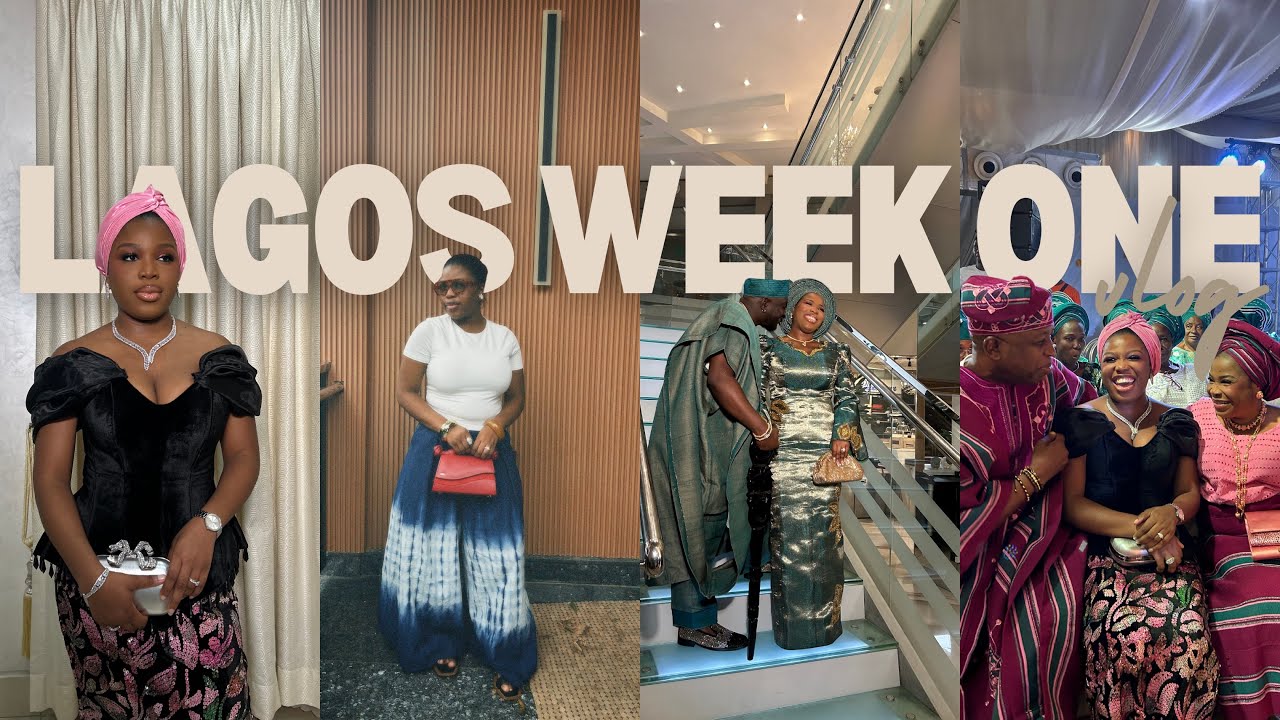 Lagos vlog: travel with me + bridal shower + traditional wedding + why is Lagos so hot+family time