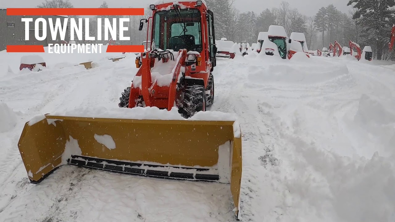 Mini Wheel Loader W/ 8' Snow pusher