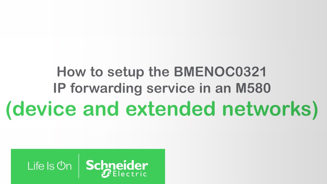 Как настроить службу переадресации IP-адресов BMENOC0321 в M580 | Schneider Electric