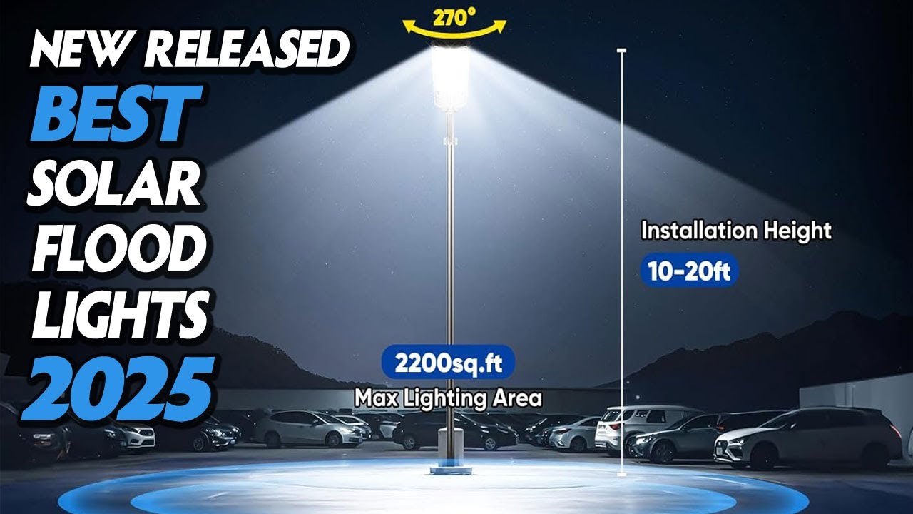 Top 5 Best Solar Flood Lights 2025 🏆 NEW RELEASED Best Outdoor Solar Light 2025