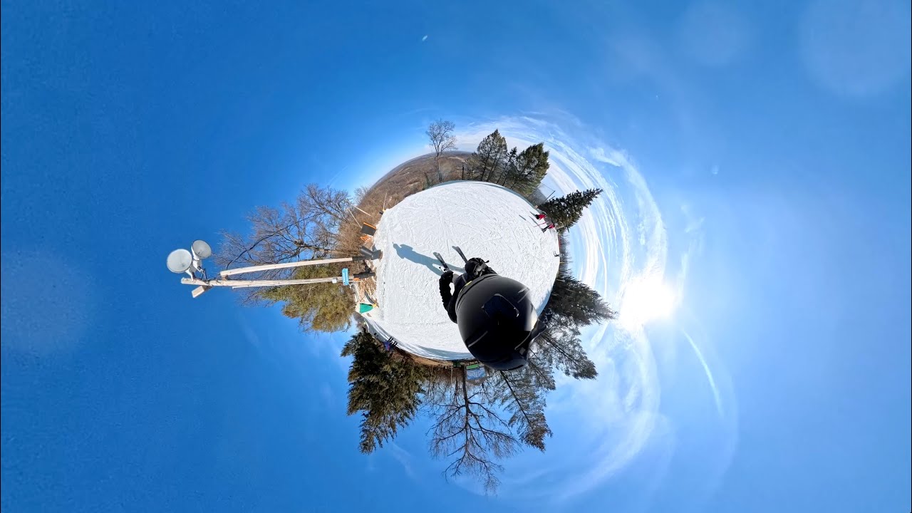 Roundtop Mountain, PA | Ramrod Trail | 5.7K HDR | Insta360 Skiing