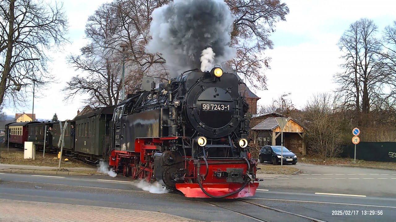 99 7243-1 mit dem Quedlinburger-Brocken Express in Gernrode 