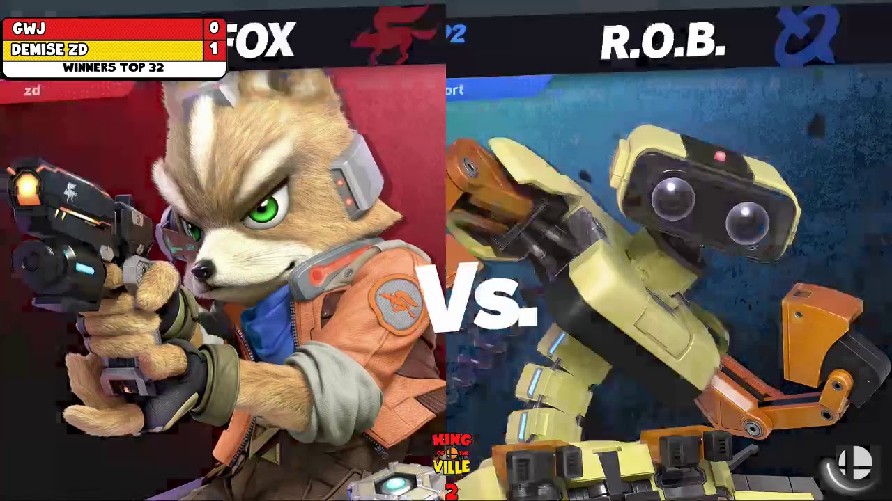 King of the Ville 2 Smash Ultimate - Demise ZD (Fox) vs. BCe GwJ (ROB) - W. Top 32