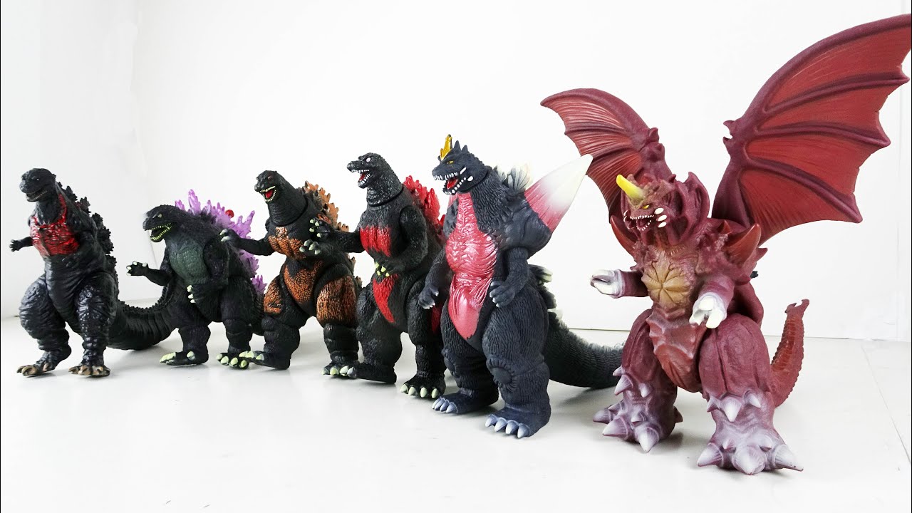Сравнение дешевые Годзиллы винил Bandai Movie Monster Series Bootleg
