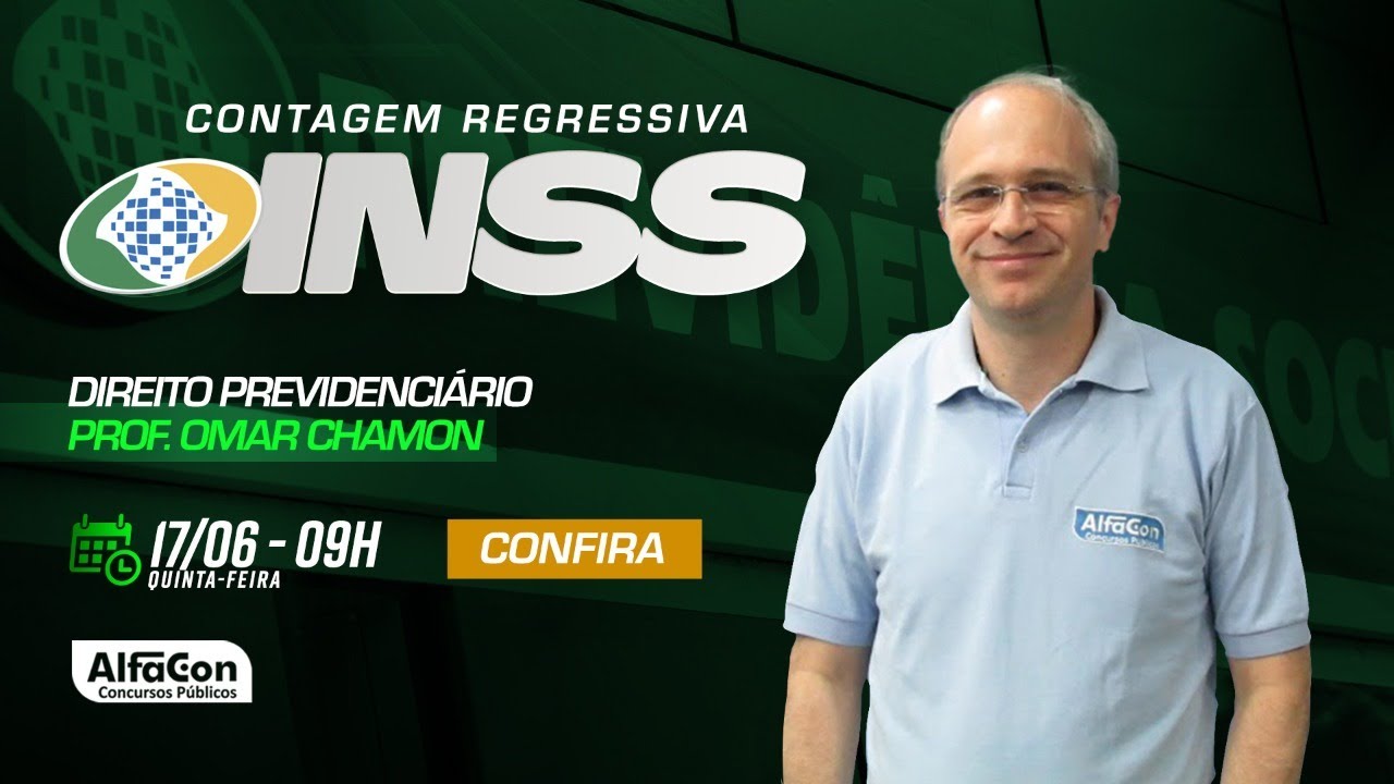 Aula de Direito Previdenciário - Contagem Regressiva INSS - AlfaCon AO VIVO