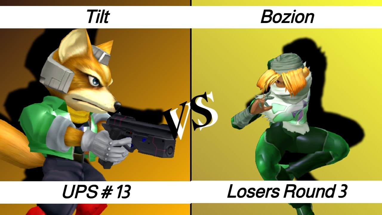 UPS #13 – LR3 – Tilt ⟮Fox⟯ vs Bozion ⟮Sheik⟯