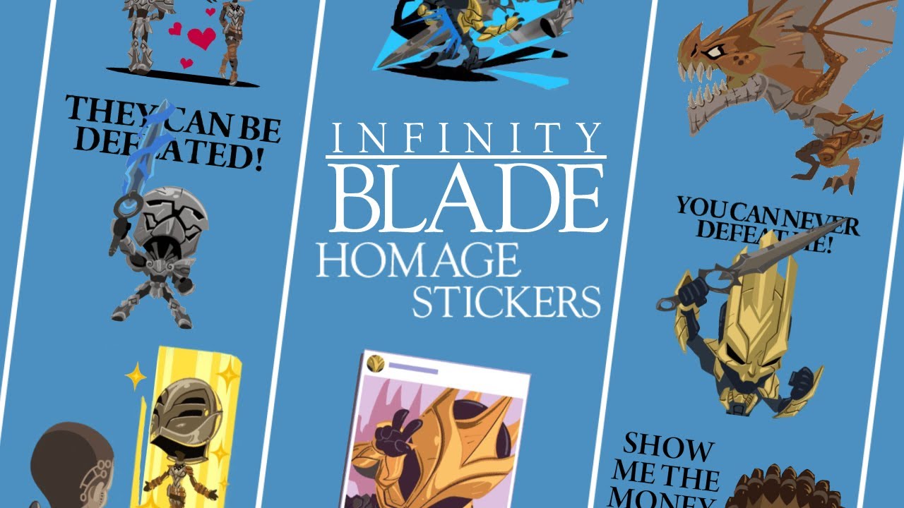 Infinity Blade Homage Stickers: The Forgotten Sticker Pack