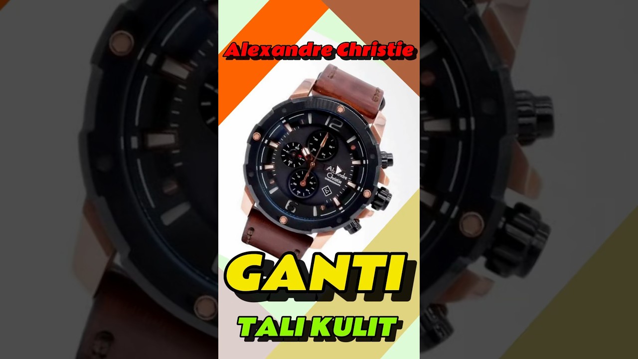 Cara Ganti strap/Tali kulit jam Tangan Alexandre (6410MC)