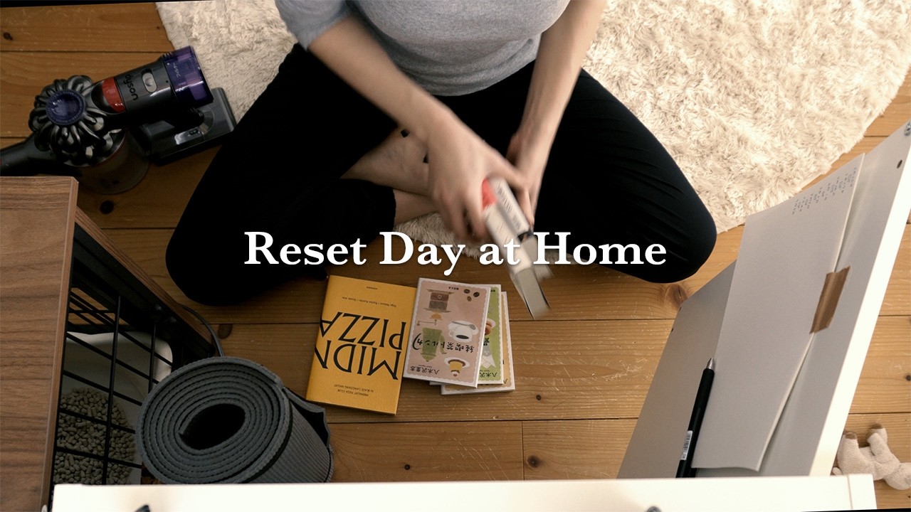 【vlog】家にこもって身の回りを整える社会人の休日📚生活を整えて気分リセット1R12畳ふたり暮らし🐣