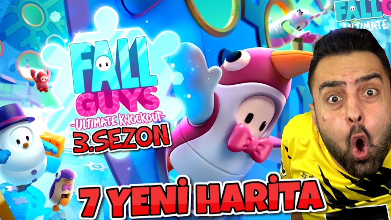 FALL GUYS 3.SEZON &Ccedil;IKTIII 😱 7 YENİ HARİTA ! 30 YENİ KOST&Uuml;M !