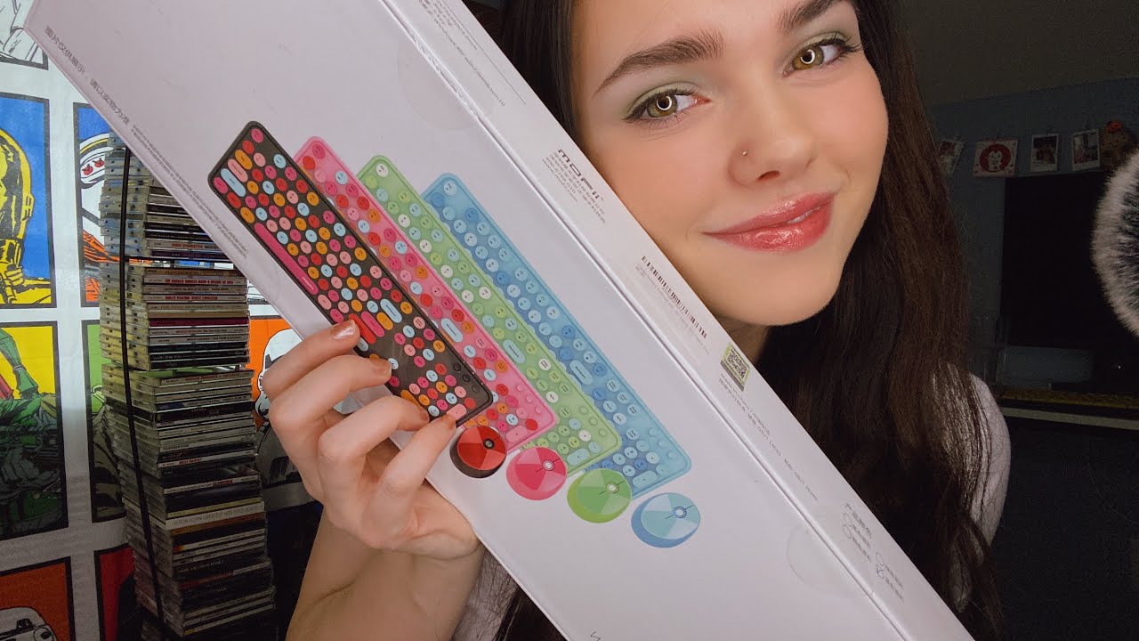 Unboxing Keyboard Reveal ASMR Which one did I get? 🖤💗💚💙
