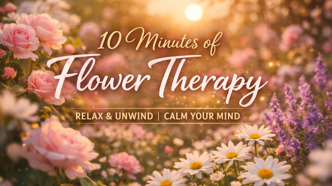 10 Minutes of Soft Flower Therapy 🌸 | Relaxing Aesthetic for Study & Calm
