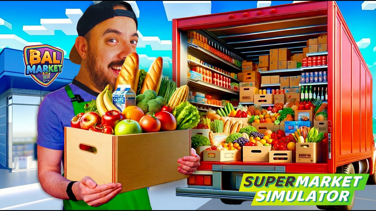 BİSİKLETLİ LOJİSTİK! | Supermarket Simulator | Bölüm 4