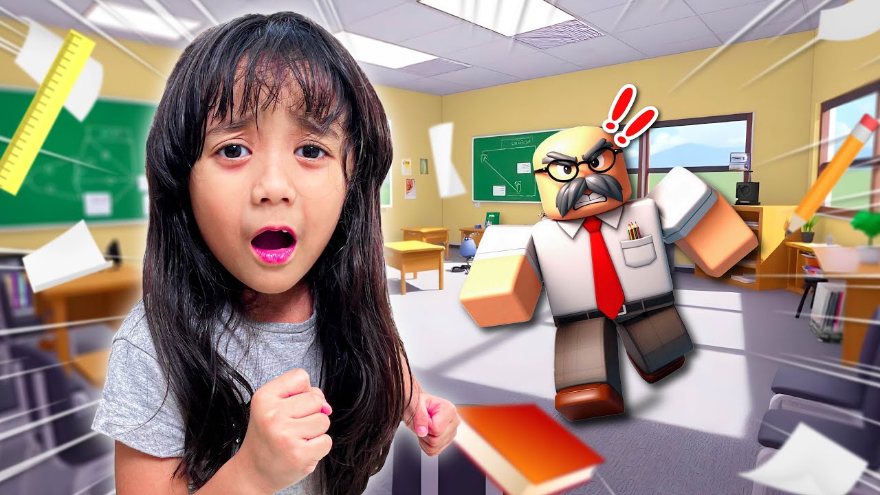 SAMANTHA KABUR DARI KEJARAN GURU GALAK SERAM ! | KOMPILASI ROBLOX ESCAPE