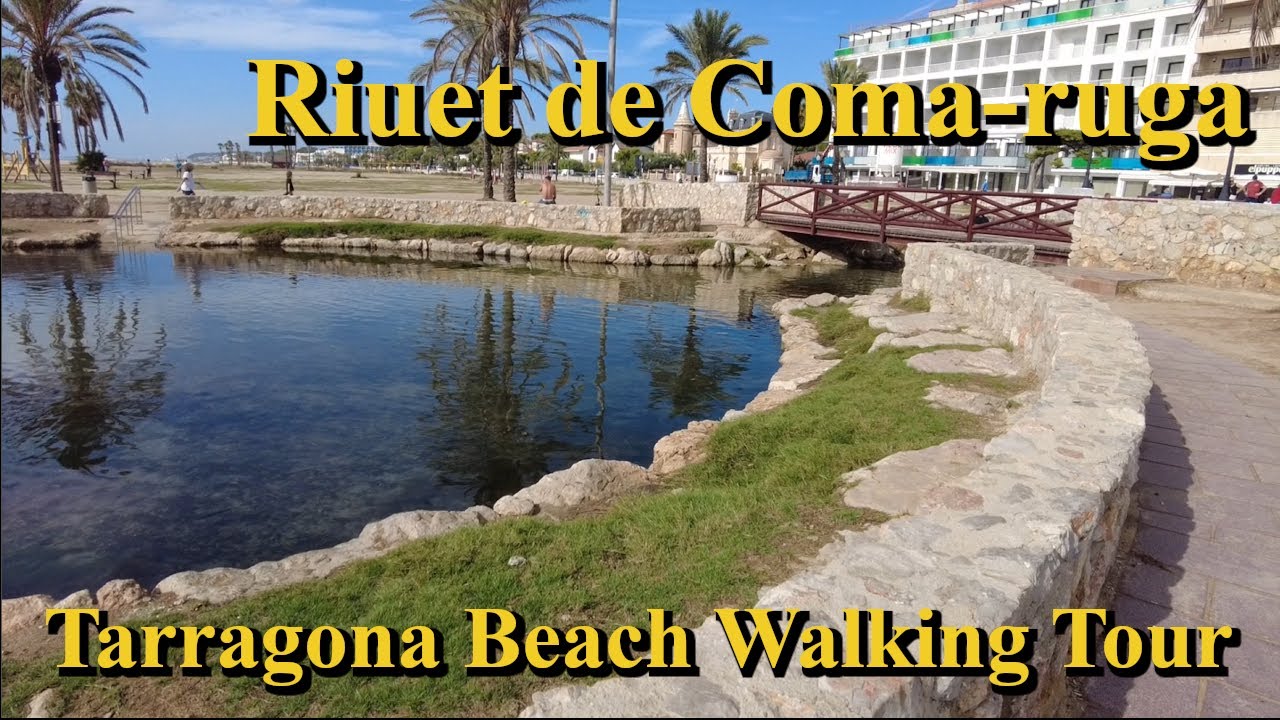 Riuet de Coma-ruga, El Vendrell (Tarragona, Catalonia) Beach Walking tour (Spain) #relaxation