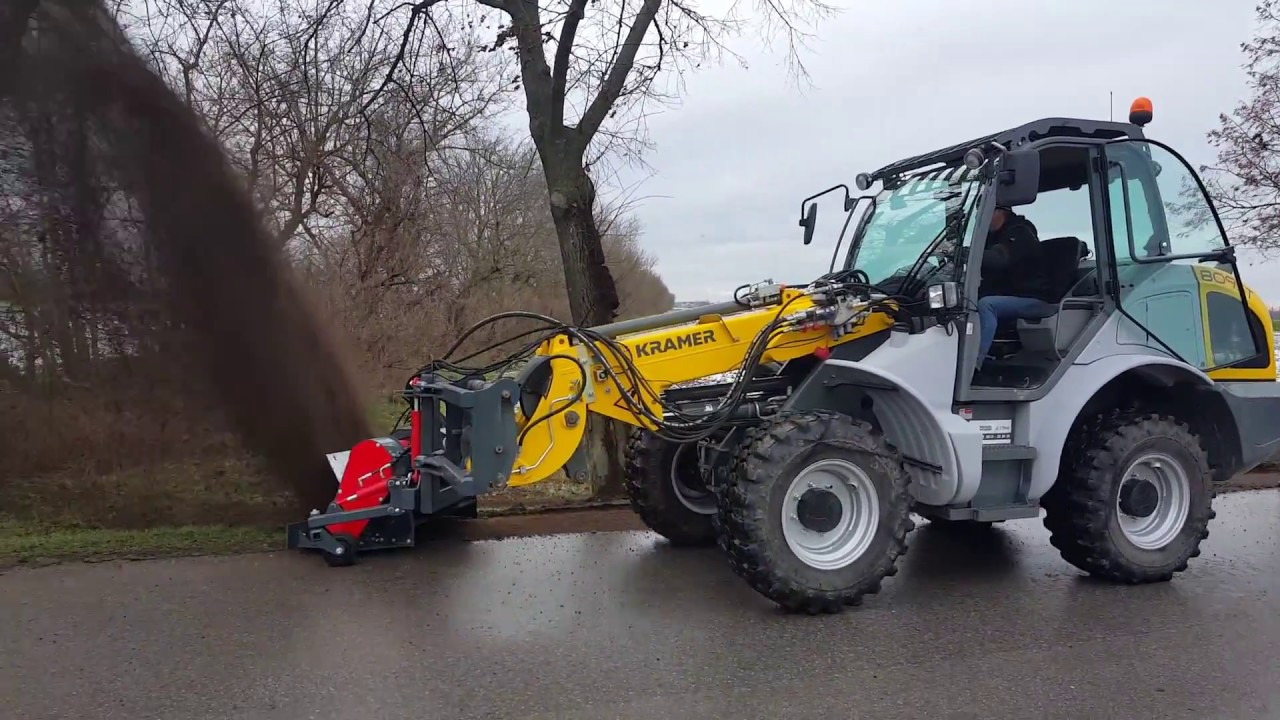 PTH MCB Bankettfräse im Einsatz mit Kramer Radlader