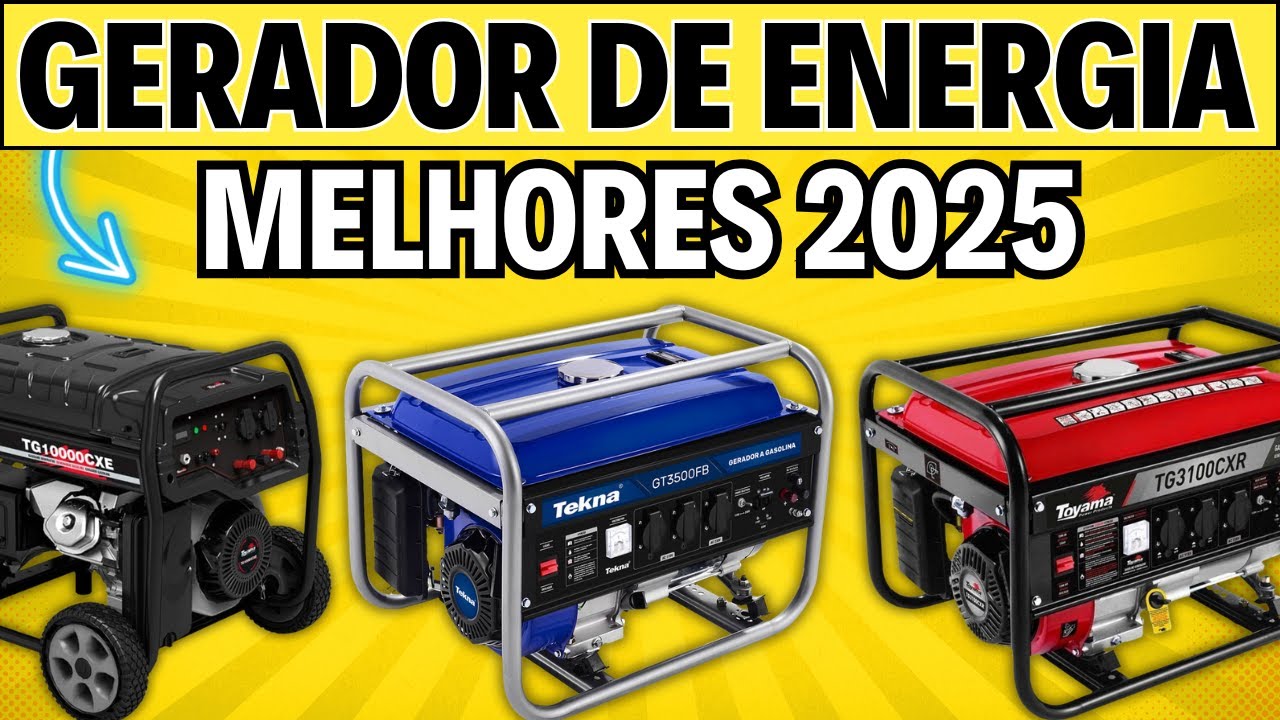 Qual o MELHOR GERADOR DE ENERGIA 2025? ✅ a Gasolina, Silencioso, outros.