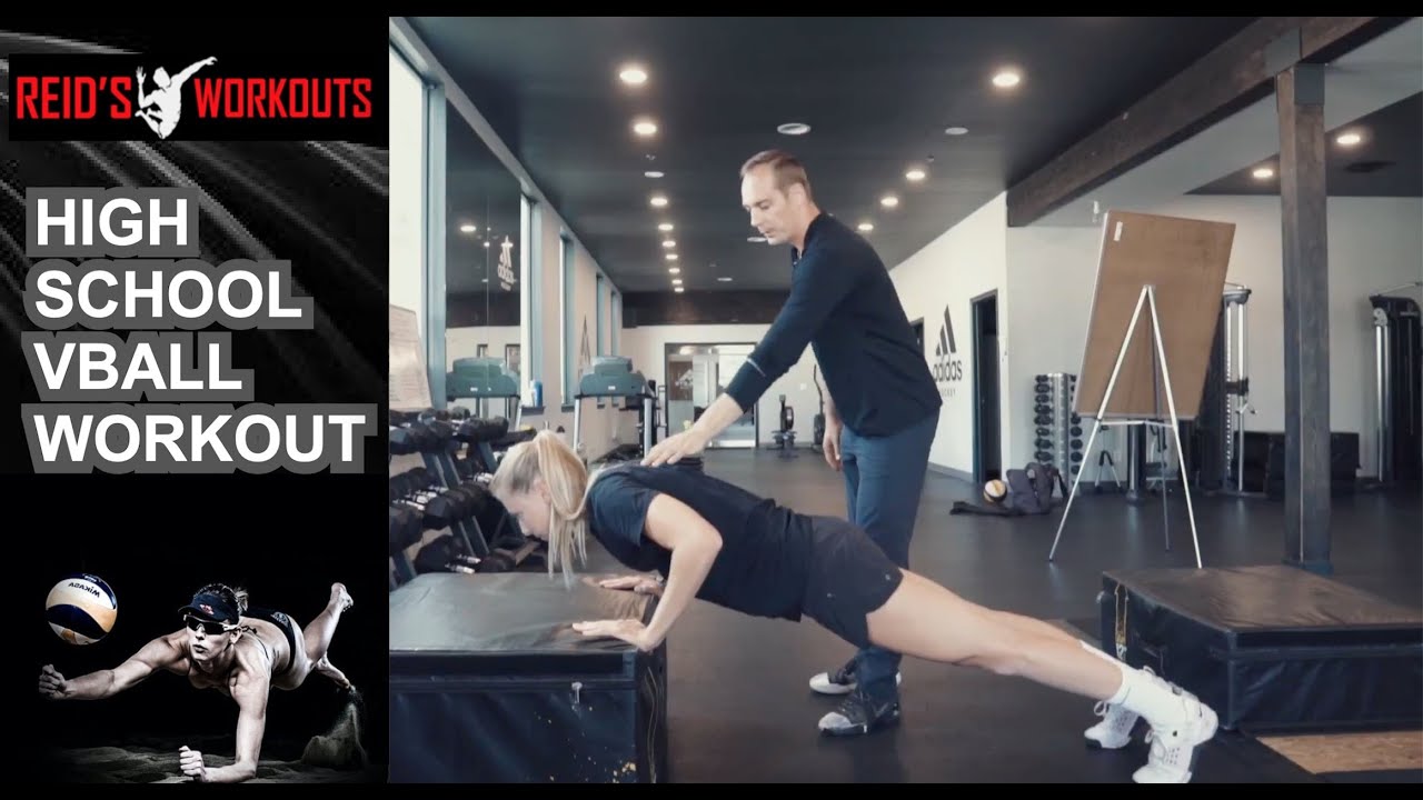 Strength Training for High School Volleyball Athletes | 4 Exercise Workout