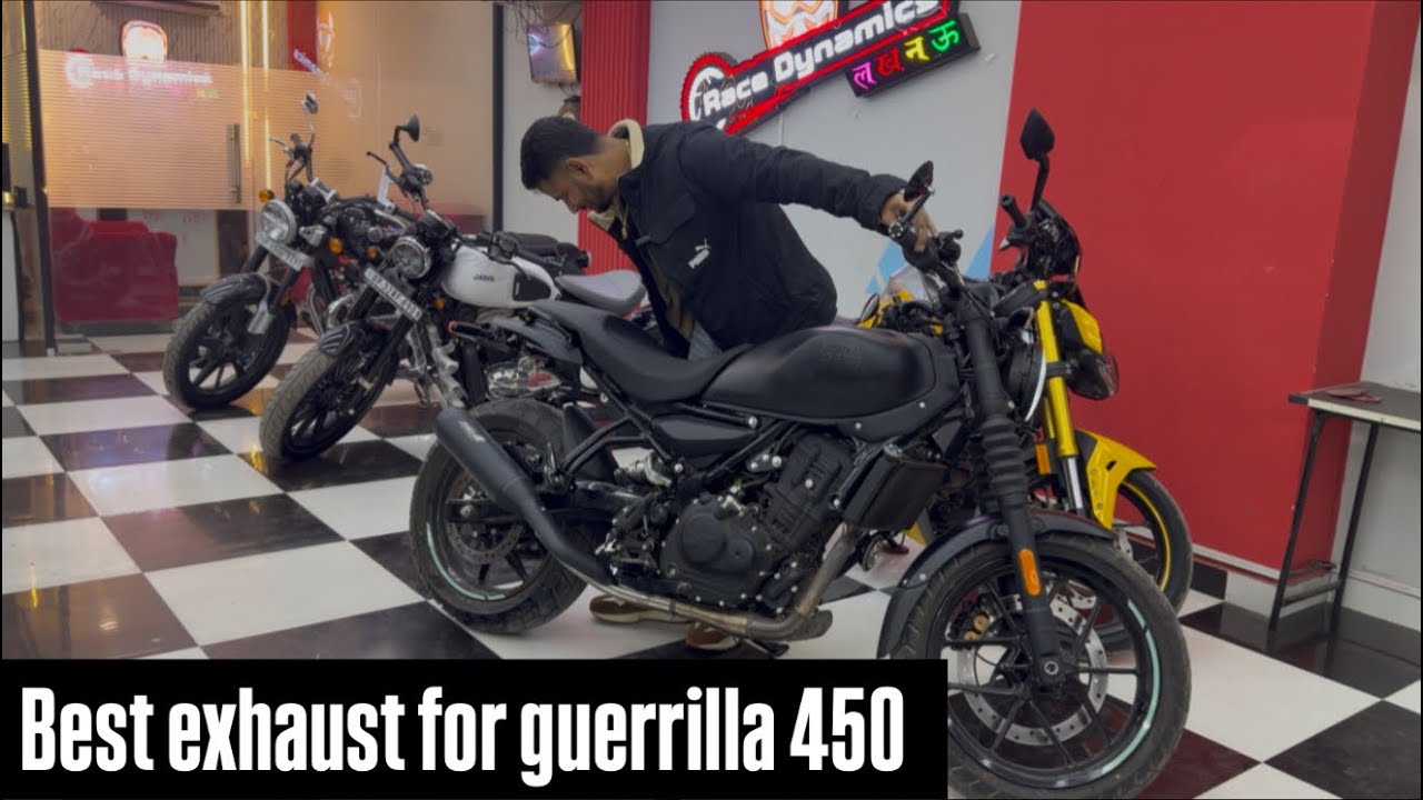 ROYAL ENFIELD GUERRILLA 450 BEST EXHAUST #guerrilla450 #modefication #bestexhaust 