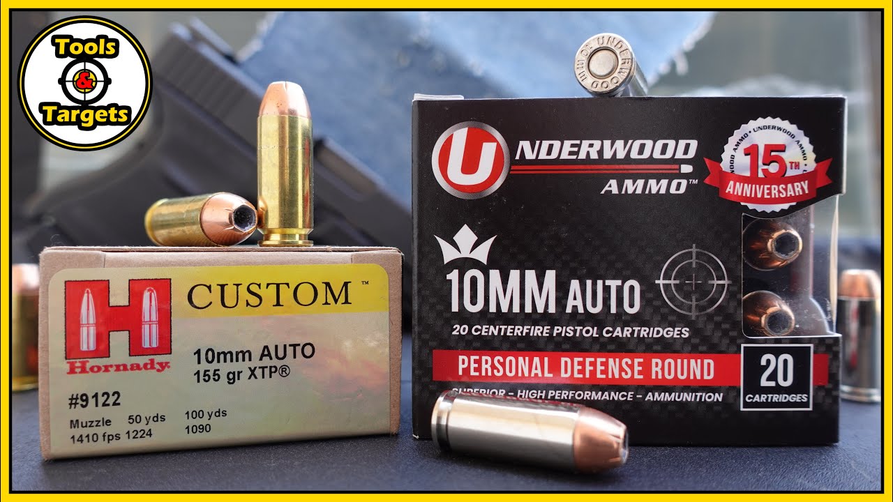 Both Are LIGHT, But Which One Is RIGHT?...10MM Hornady Custom VS Underwood XTP Ballistic Gel Test!