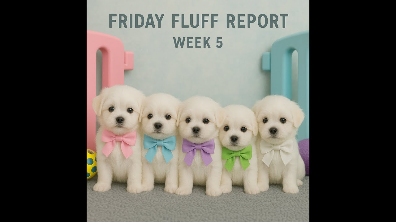 ✨ Friday Fluff Report Week 5 | Maltese Puppies Exploring, Playing & Growing ✨