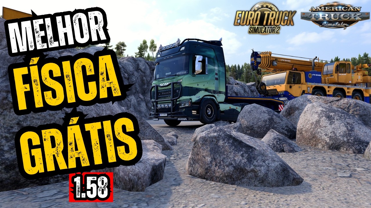ETS2 e ATS mais REALISTA com este MOD DE FÍSICA GRATUITO! 1.58