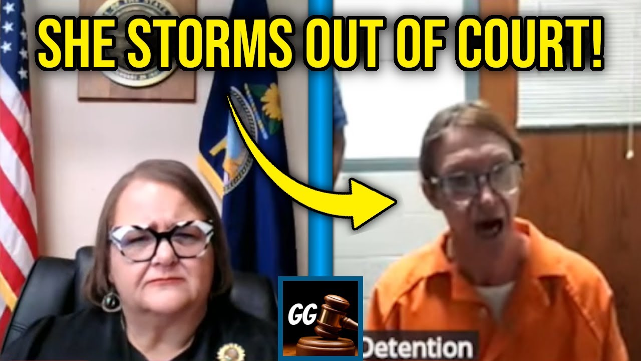 Woman LASHES OUT At Judge then Storms Out, 'STOP ARRESTING ME!'