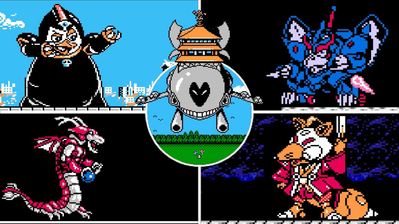 Samurai Pizza Cats (NES) All Bosses (No Damage)