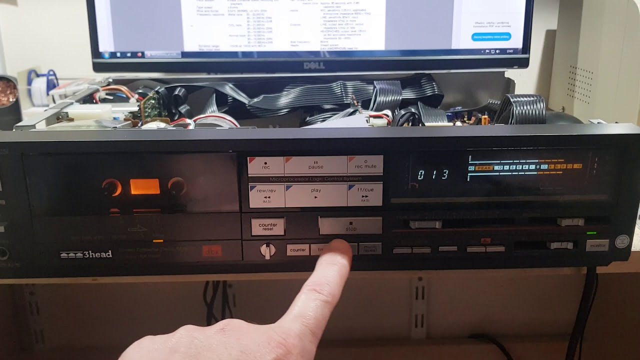 Technics RS-M253X first start, problems.