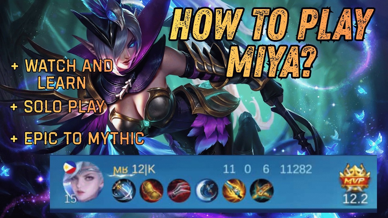 How to Play Miya as a SOLO to breeze through the ranks | MLBB (Skip to 4:20 for gameplay)
