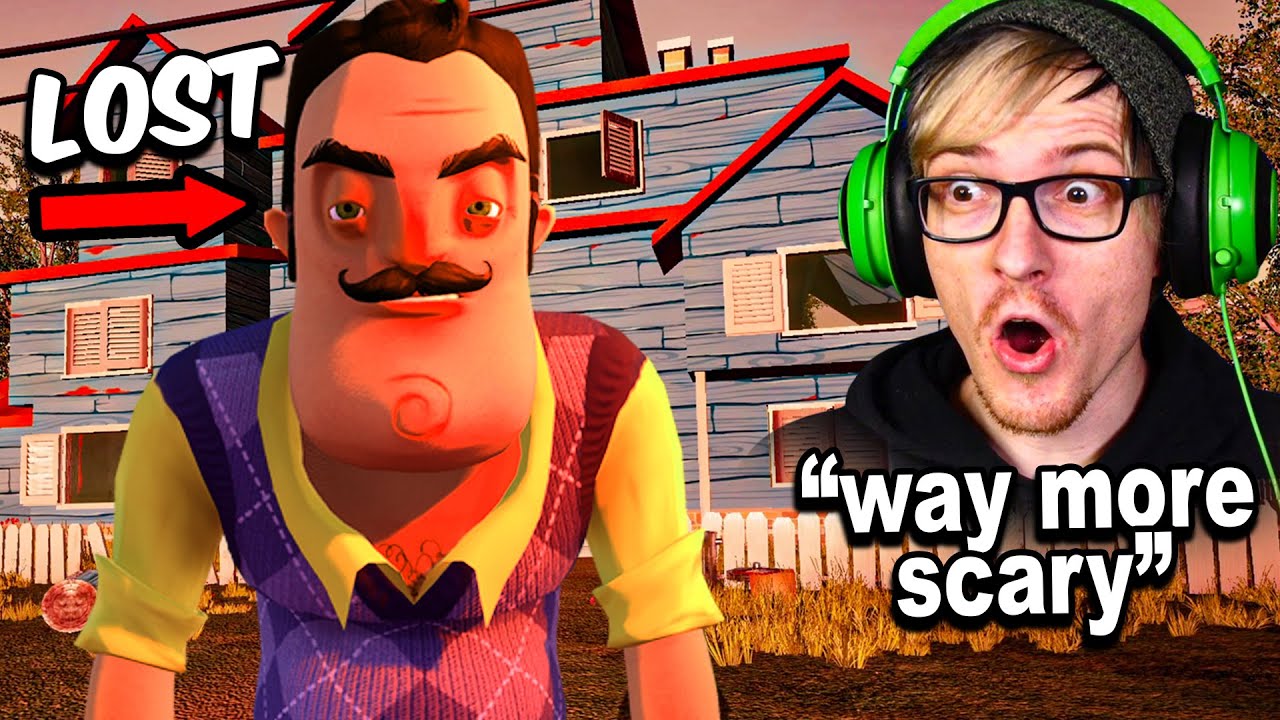 Я играл в потерянную сборку Hello Neighbor (Prototype)