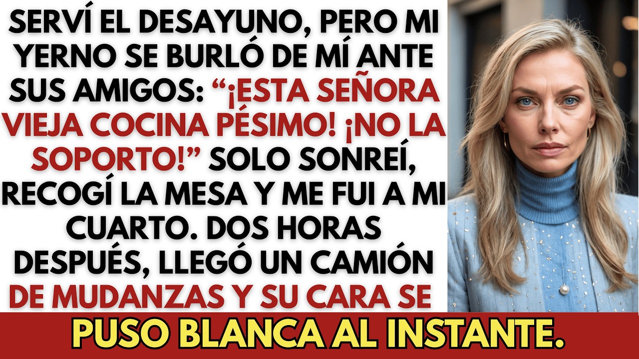 Mi yerno se burló de mi comida — Dos horas después, estaba rogando entre lágrimas