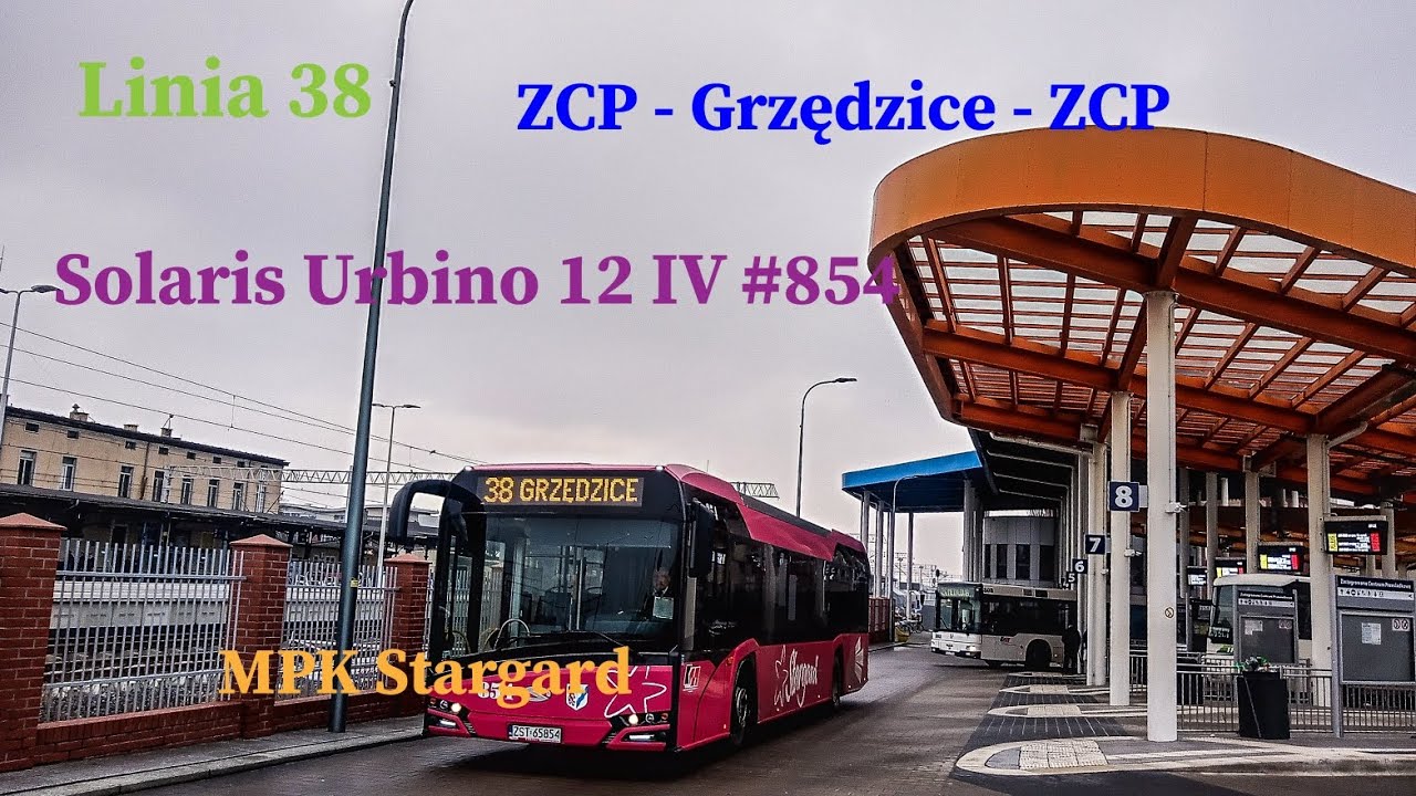 Linia 38 Stargard ZCP - Grzędzice - ZCP Solaris Urbino 12 IV #854