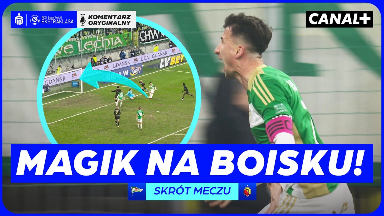 BOŚNIACKI RONALDINHO! KLĘSKA LIDERA W GDAŃSKU! LECHIA - JAGIELLONIA, SKRÓT MECZU
