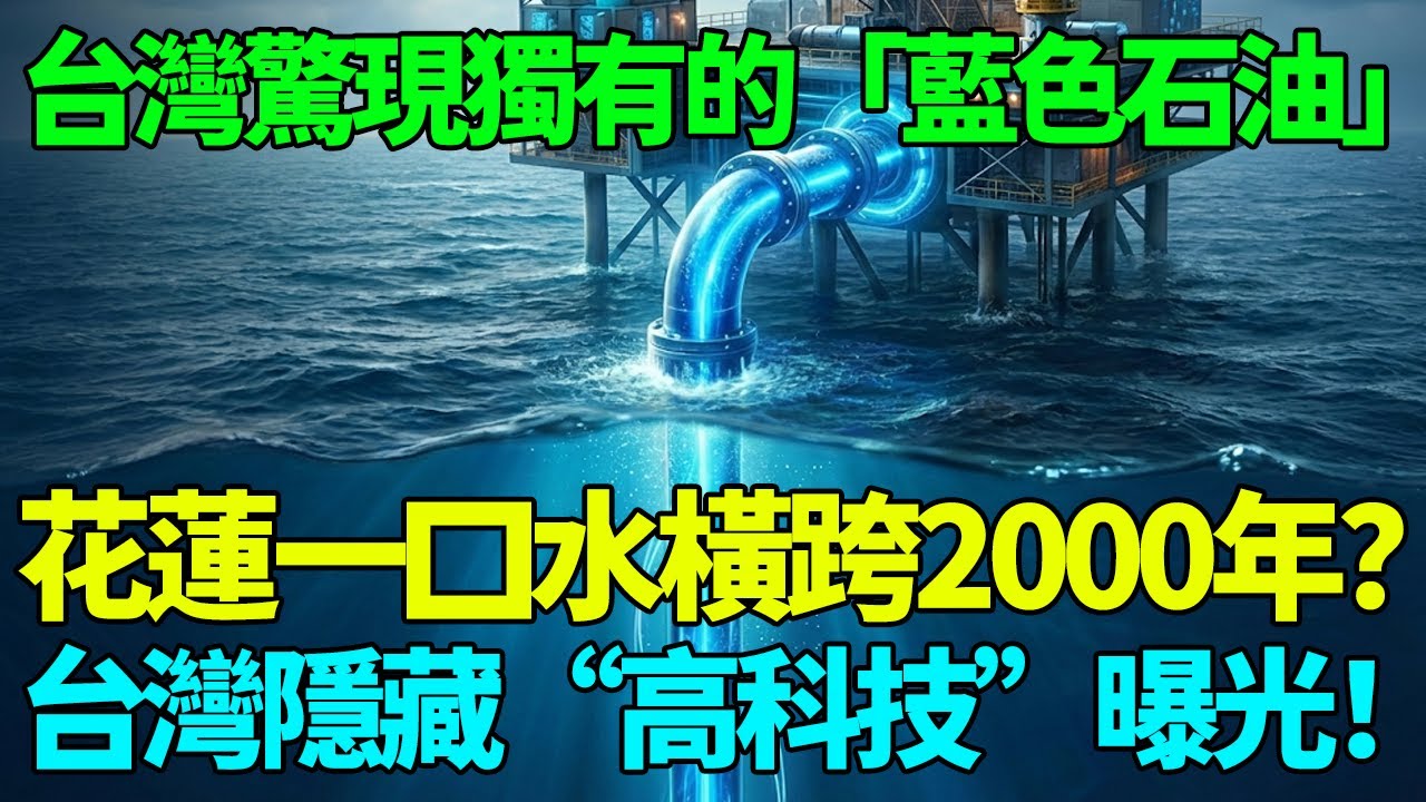 台灣獨有的「藍色石油」？甚至比石油更珍貴！台灣正從海底600米，抽取人類未來的“生命之血”！