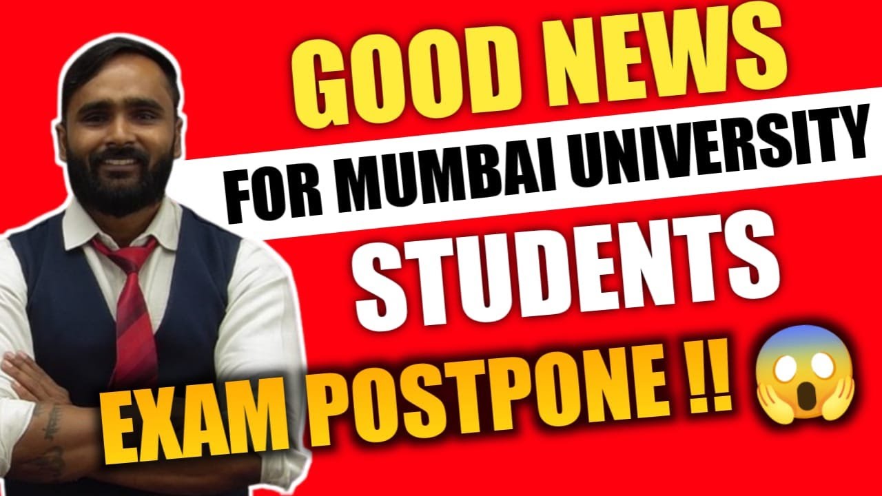 GOOD NEWS FOR MUMBAI UNIVERSITY STUDENTS EXAM POSTPONE !! | PRADEEP GIRI SIR