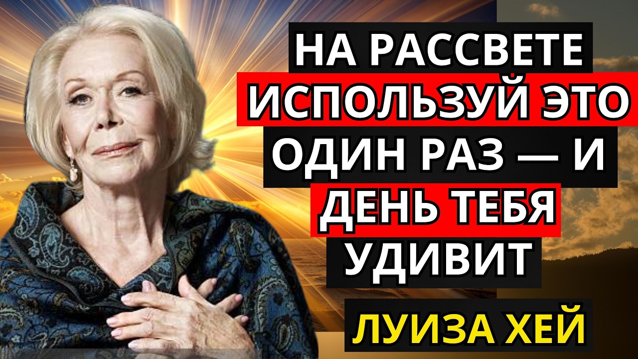 На рассвете ИСПОЛЬЗУЙ ЭТО ОДИН РАЗ — и день тебя удивит | Луиза Хей