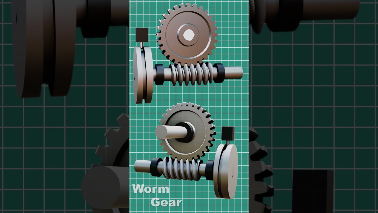 Why Engineers Love Worm Gears #shorts #shortvideo #engineering #science #machine
