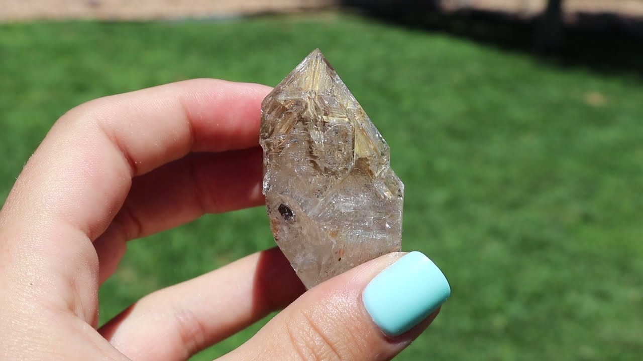 234053005419 Fenster Quartz Or Window Quartz Super Piece Great Clay Inclusions From Mexico